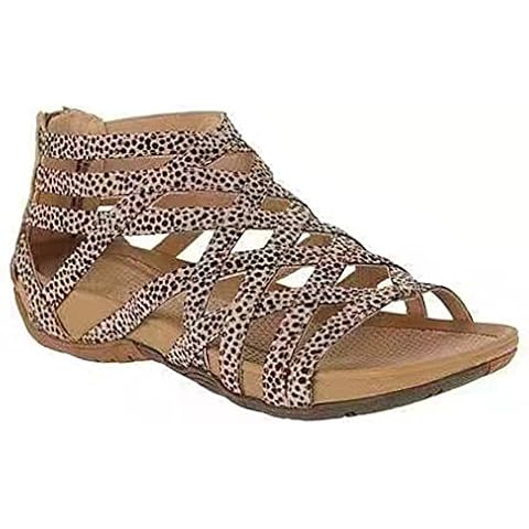 Womens Flat Gladiator Sandals, Womens Open Toe Zip Up Low Heel Ankle Strap Sandal Cover