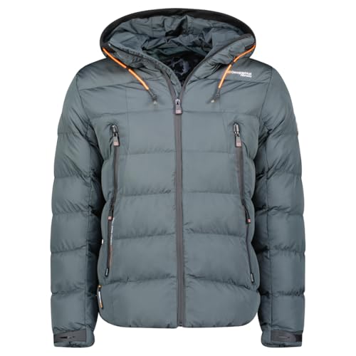 Geographical Norway- Parka hombre con capucha modelo ARDENO color Gris oscuro talla XL