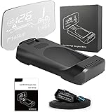 HUD Car Head Up Display, GPS Navigation for Car OBD2 GPS Dual System Windshield Navigation Display Scanner Speed Projector Over-Speed Alarm RPM