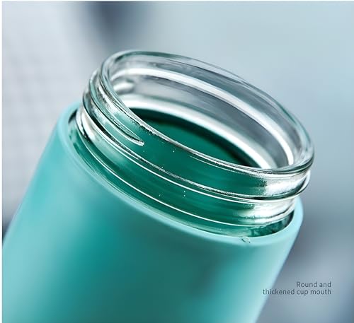 Image of Water Bottle for Office, School, College, 500ml Water Bottle with Steel Cap, Leak-Proof,Lid is sealed by a silicone ring, Leak proof & break-proof, 450ml Water Bottles (Green)