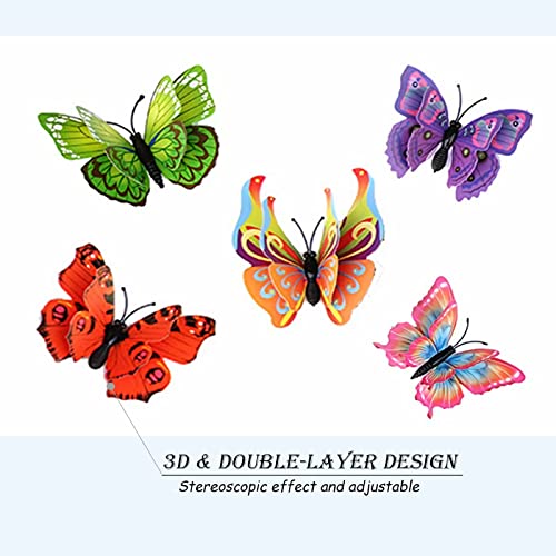 image for OPSEAM Butterfly Wall Decor 24/48 PCS, 3D Butterflies Stickers for Par