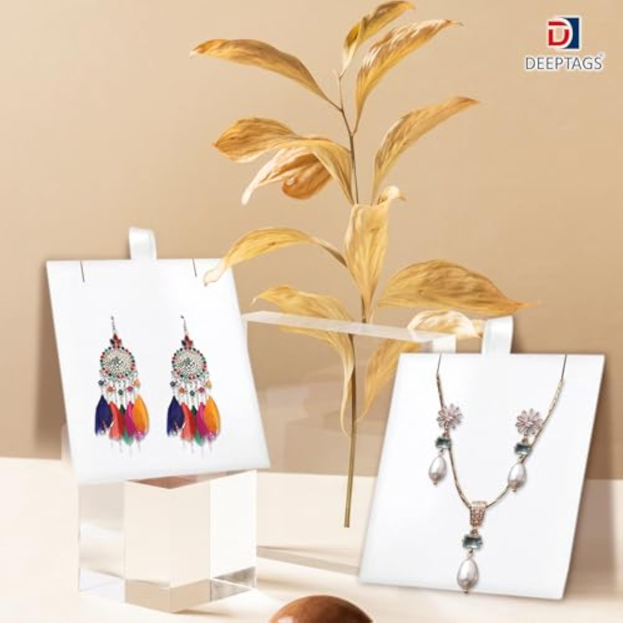 Jewellery Display Card for Earrings, Bracelets, and Necklaces, 15 PCS