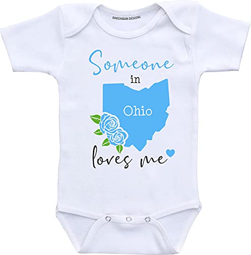 Someone in Ohio loves me baby clothes Custom baby gifts2