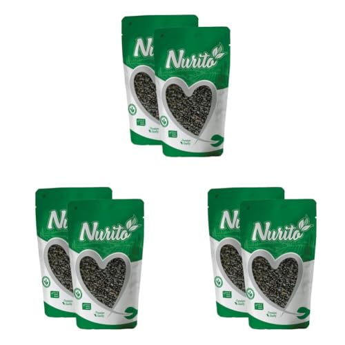 Image of Nurito Dried Fruits Nuts And Seeds (Sabja /Basil Seeds, 400g (2x200g)) (Pack of 3)