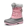 DREAM PAIRS – Botas de nieve para niños o niñas pequeños o grandes, para el invierno, altura hasta la mitad de la pantorrilla.