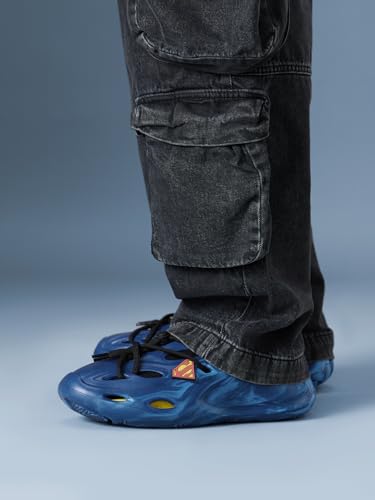 Image of The Souled Store Hydros: Men Clogs | Lightweight EVA Slip-on Sandals for Men with Adjustable Velcro Strap, Removable Laces & Detachable Naruto Silicone Charms