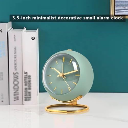 Reloj despertador electrónico creativo nórdico silencioso de mesa para dormitorio 7