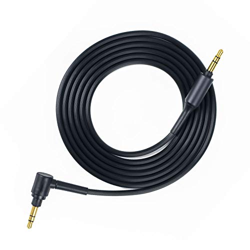 WH-H900N Cable Replacement WH 1000XM3 Aux Audio Cord with Mic Compatible with WH-XB900N WH-1000XM4 WH-1000XM3 XB950BT MDR-XB950N1 WH-CH700N MDR 1000X MDR-1A MDR-1AM2 Wireless Headphones .(Black)