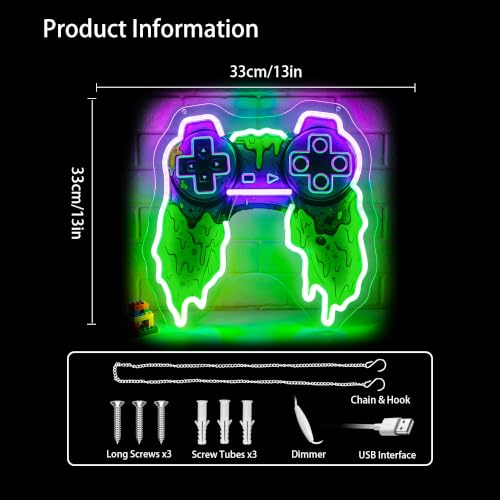 Image of Gamer Neon Sign Led Sign Neon Signs for Wall Decor Neon Lights