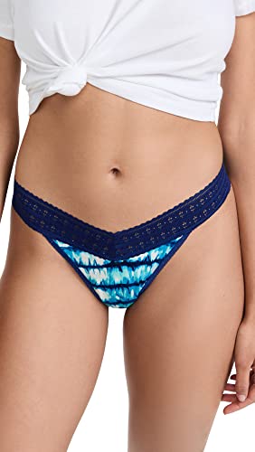 Thong Original Rise Hanky Panky Dream Indigo Stripe en taille unique