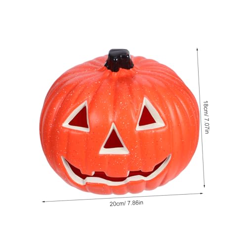 Linterna calabaza LED sin baterías iluminación autónoma y ecológica para Halloween 2