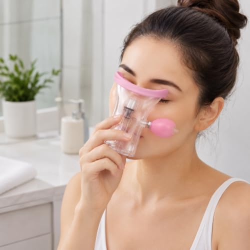 Image of Eye Wash Cup with Air Pump | Eye Cleaning Cup with Soft Silicone Rim | Reusable Eye Wash Cleaner for Daily Eye Hygiene | Portable Eye Rinse Cup for Men & Women