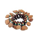 Cloches musicales - bracelet en coquille de noix fait à la main pour dejembe, conga et autres cloches de et d'instrument