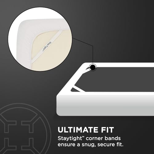 Image of Tempur-Pedic Protect Waterproof Mattress Protector, California King, White