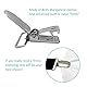 LiteTour 20 Stück 3,2 cm Hosenträger-Clips aus robustem Metall, Schnuller-Clips zur Herstellung von Schnullerhaltern Bettlakenverschlüssen Trägern Lätzchen-Clips Spielzeughalter silberfarben