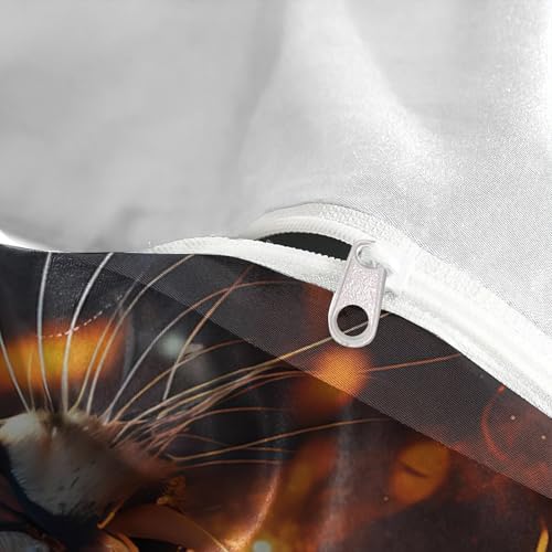 Housse de couette léopard 3D douce anti-plis lit enfant - 8