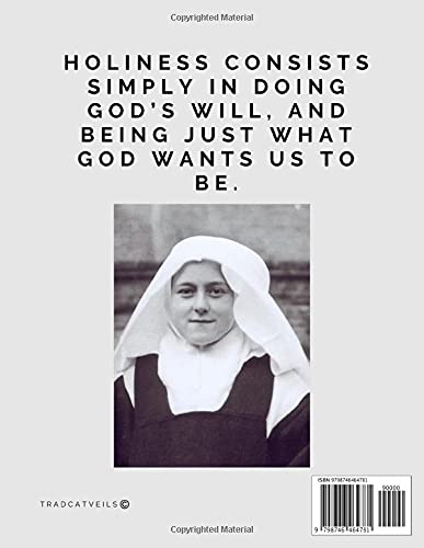 St. Thérèse of Lisieux Notebook: 100 Pages, Catholic Notebook, Prayer Journal, Gift for Catholics Wide-Ruled Notebook - Image 2