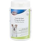 Trixie Haut & Haar-Tabletten | Doppelpack | 2 x 220 g | Ergänzungsfuttermittel für Hunde | Zur Regeneration und Beruhigung der Haut | Mit Zink, Biotin, Bierhefe und Kieselsäure