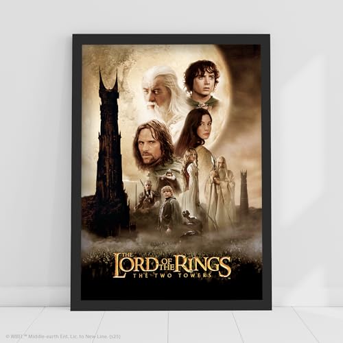Image of The Lord of the Rings Print - The Two Towers Mordor Poster Wall Art (21cm x 29.7cm - A4)
