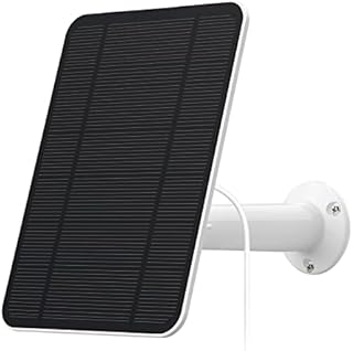 4W Solar Panel Compatible with Eufycam 2/2 Pro2C/2C Pro/E / E20 / E40, Includes Secure Wall Mount, IP65 Weatherproof,13.1ft Power Cable