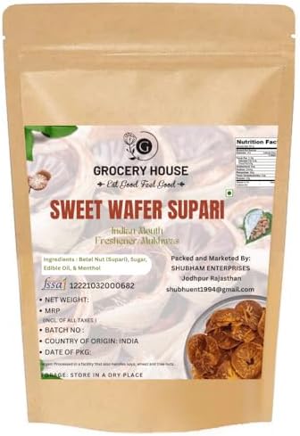 GROCERY HOUSE Wafers Sweet Supari Mukhwas 400 grams|Traditional Indian Mukhwas