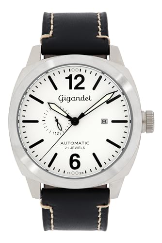 Montre automatique japonaise Gigandet montre analogique homme bracelet cuir vintage