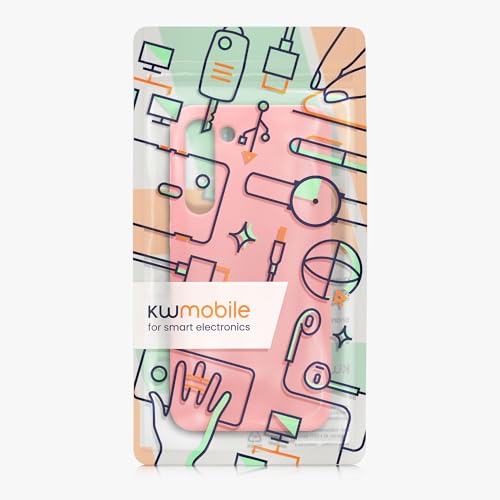kwmobile Case for Samsung Galaxy S23 Plus Case - Soft Cover - Shockproof Silicone - Wireless Charging Pastel Coral by kwmobile - Used condition - Image 7