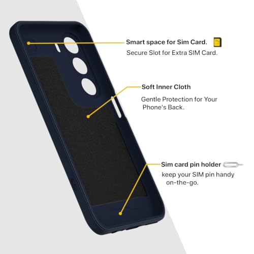 Image of Outlouders Back Cover for Realme C100x | Soft Matte Silicone | Slim Fit | Magnetic-Safe Logo Design (Magnetic-Safe Not Compatible) | Shockproof | Camera Protection Bumper Case (Blue)