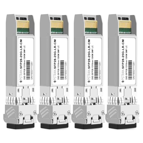 OPSTRAN 10/25GBASE-LR Dual Rate SFP28 Optical Transceiver Module Compatible with Cisco SFP-10/25G-LR-S 1310nm 10km DDM Duplex LC SMF 4 Pack