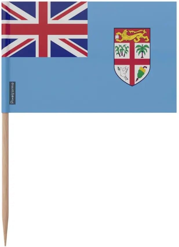 Fiji Flag Toothpicks in Various Sizes 100 Pieces 6.5 cm