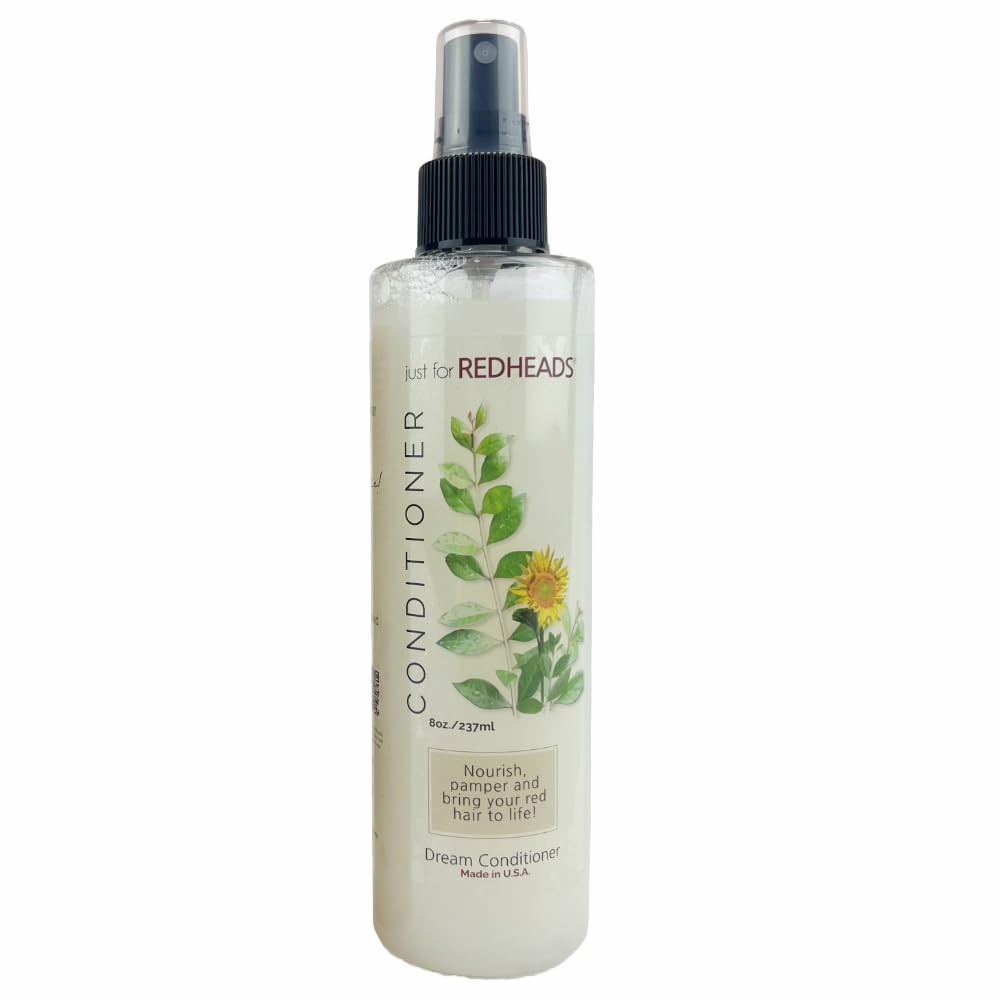 JUST FOR REDHEADS Dream Leave-In Conditioner - Complete Hair Care Products for Red Hair - Volumizing Conditioning Treatment, Natural or Red Dye Hair, Helps Nourish and Protect your Hair
