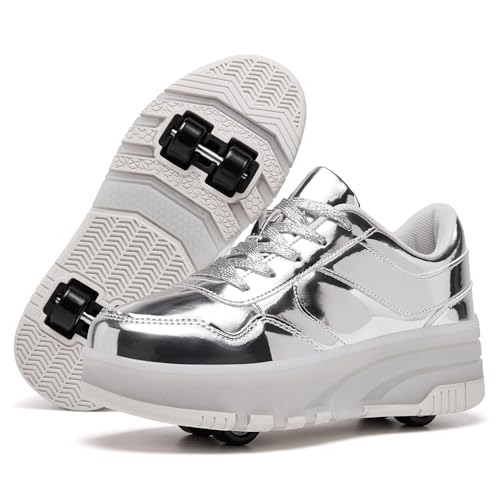 Anefun Roller Skate Shoes For Women Girls Shoes With Wheels Fashion Sneakers ...