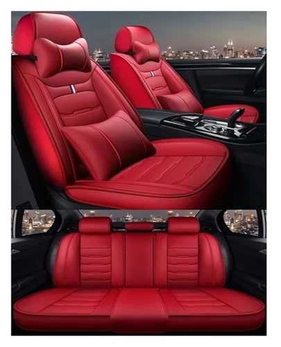Housses de siège auto universelles 5 places en rouge pour Volvo XC60 et XC90