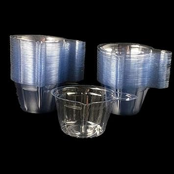 120Pcs 40ml Disposable Plastic Resin Mixing Cups Multipurpose Dispensing Cup for Mixing Paint, Epoxy, Jewelry Making, Resin Crafts DIY (Clear)