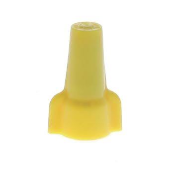 Ideal Electrical Wing-Nut Wire Connector, Model 451, Yellow, Copper Material, 500/Bag