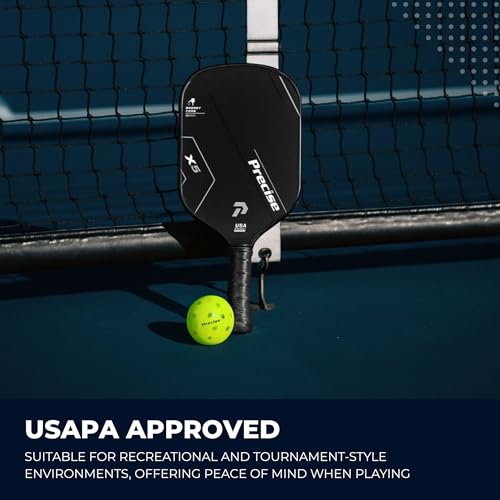 Image of PRECISE A40 - Outdoor Pickleball Balls | 40 Precision Holes for Stable Flight, USAPA Approved, Durable Construction Resists Wear, Available in Green or Yellow