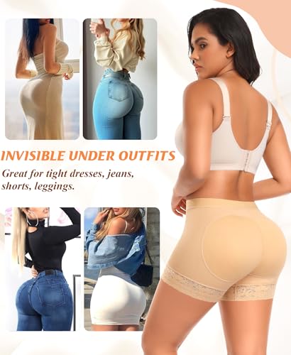 Image of DERCA Butt Enhancer Hip Pads Lace Padded Boyshorts