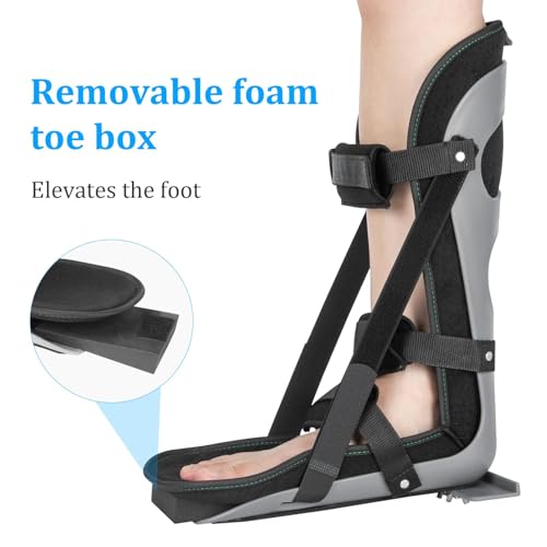 Mindmed Férula nocturna para fascitis plantar, férula nocturna para fascitis plantar en mujeres y hombres, botas ortopédicas para dormir, tendinitis de Aquiles dolor de arco (M)