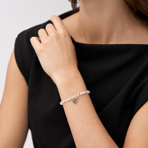 Fossil Bracciale Donna Benessere, Lunghezza Interna: 165 Mm Bracciale Rosa Semi-Prezioso, JA6922710 - 3
