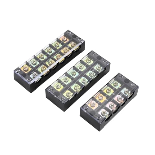 BJWVHGGE 10 Pz TB-1512 Ferro Rame 600 V 15A 12 Posizioni Morsettiera Barriera 15/10/12/6/5/4/3 P Connessione Barra di Cablaggio Fissa(Copper,3P)