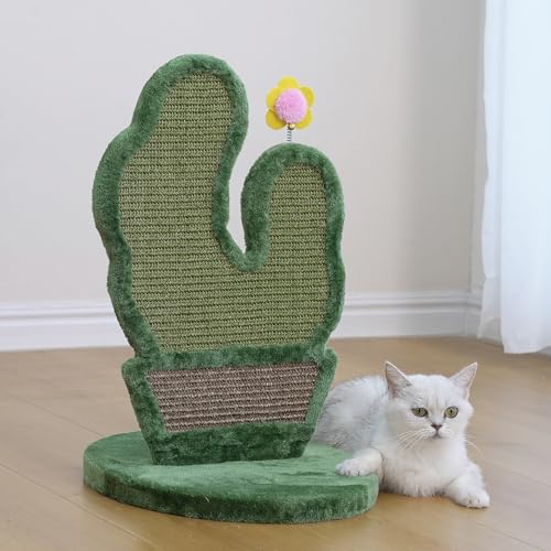 PetPals Cactus Style Double Sided Cat Scratcher with Self Grooming Brush by PetPals - Used condition - Image 8