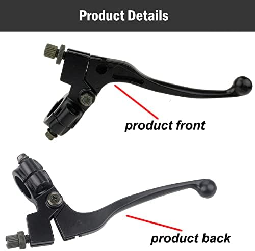 Heart Horse 22mm Pit Dirt Bike Front Clutch Lever Frame Clamp Bracket, Clutch Lever for Dirt Pit Bikes Motorcycle for 90/110/125cc