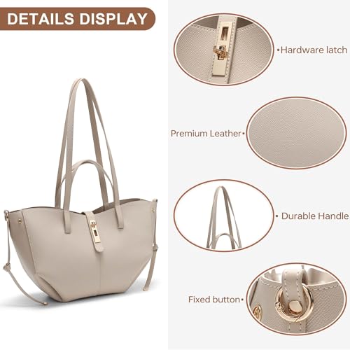 Bolso tote para mujer con cierre magnético miniatura 5