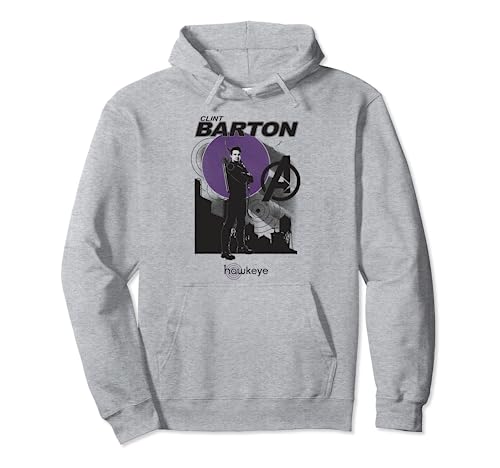 Hoodie Hawkeye Moon Skyline Marvel - Incarnez l'esprit du célèbre archer urbain