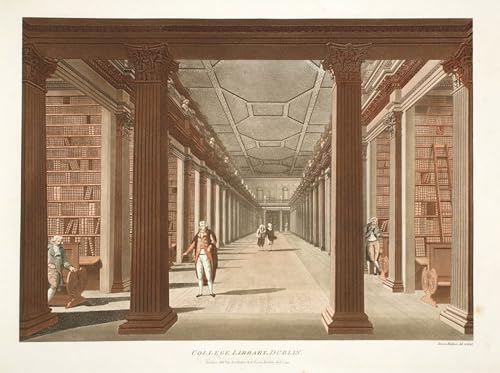 Cuadro de lienzo de la Biblioteca de Dublín, pintura famosa de 60x90 cm para decoración de salón.