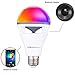 Produktbild Dimmbar Bluetooth Lautsprecher E27 RGB Glühbirne,Dermall APP Steuerung 400 LM Musikgenuß passened für Android IOS und IPAD