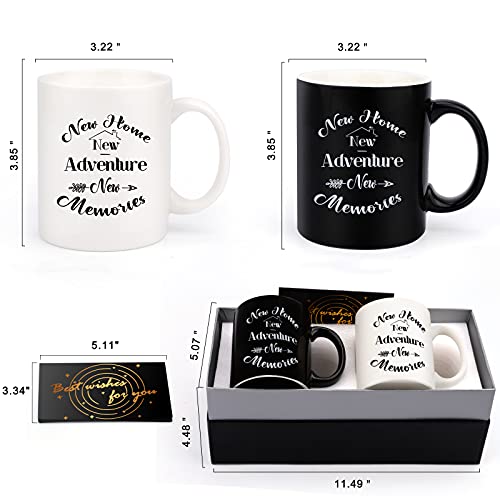 Xourspaty Housewarming Gifts For New Home, New Homes Gifts For Newlywed Couple Mothers Day House Warming Gifts For Women Men For Best Friends House Owner New Home New Adventure New Memories Mugs #TOP6