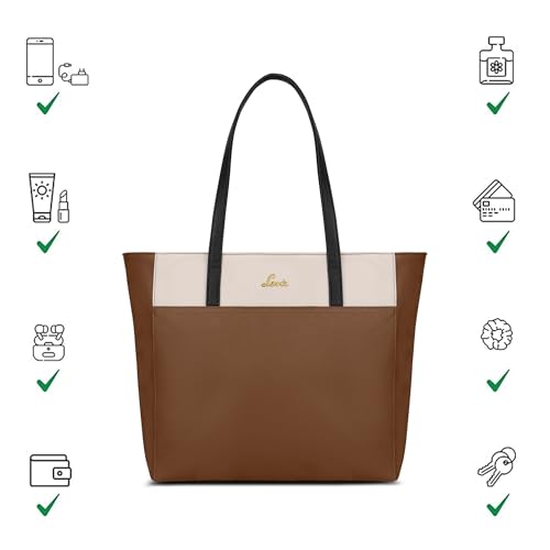 Image of Lavie Women's Eliana Colourblock Tote Bag for Women | Tote Handbag for Work | Ladies purse | Stylish Shoulder Bag | Gift for Women
