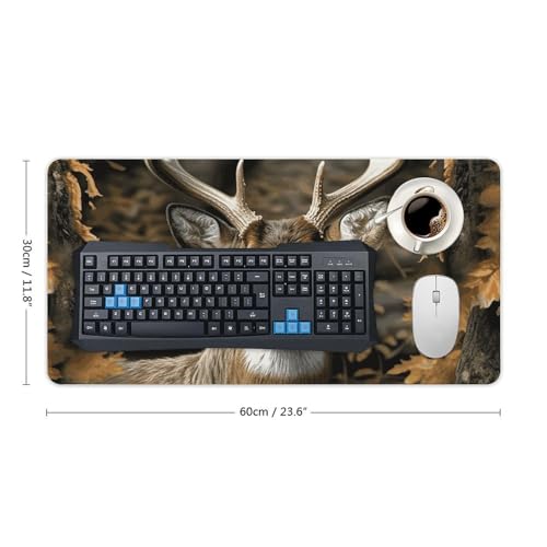 Tapete de escritorio Camouflage Deer grande con base antideslizante miniatura 2
