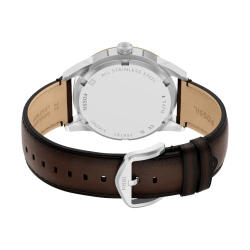 Image of Fossil Men's Watch, Pearson Multifunction Stainless Steel Watch for Men